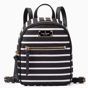 NWT Kate Spade Backpack Mini Bradley Wilson Stripe